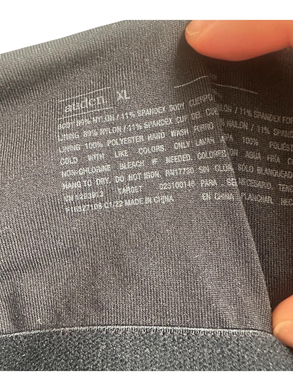 Audén Black Longline Padded Sports Bra Bralette XL Activewear Lounge - Picture 5 of 6